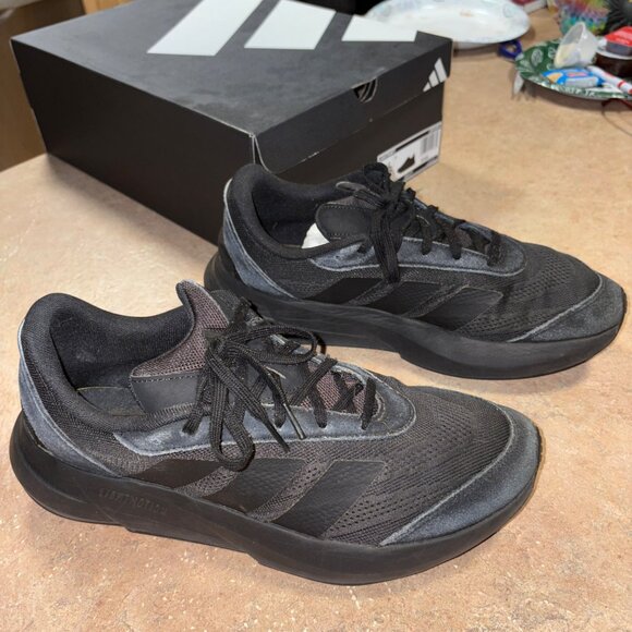 Mens Adidas Lightshift Running Athletic Shoes Suede Mesh 11.5 Black - Picture 12 of 16